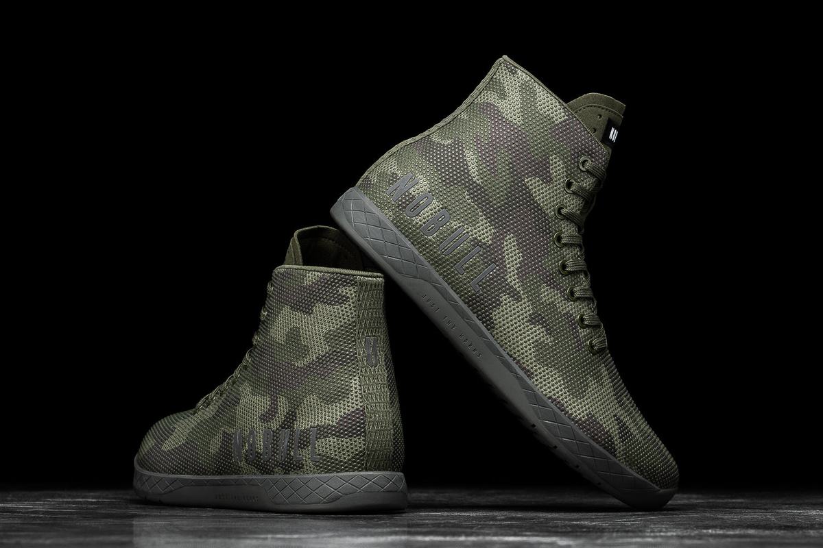 Nobull Superfabric High-Top Men's Trainers Camo | Australia (XH8267)